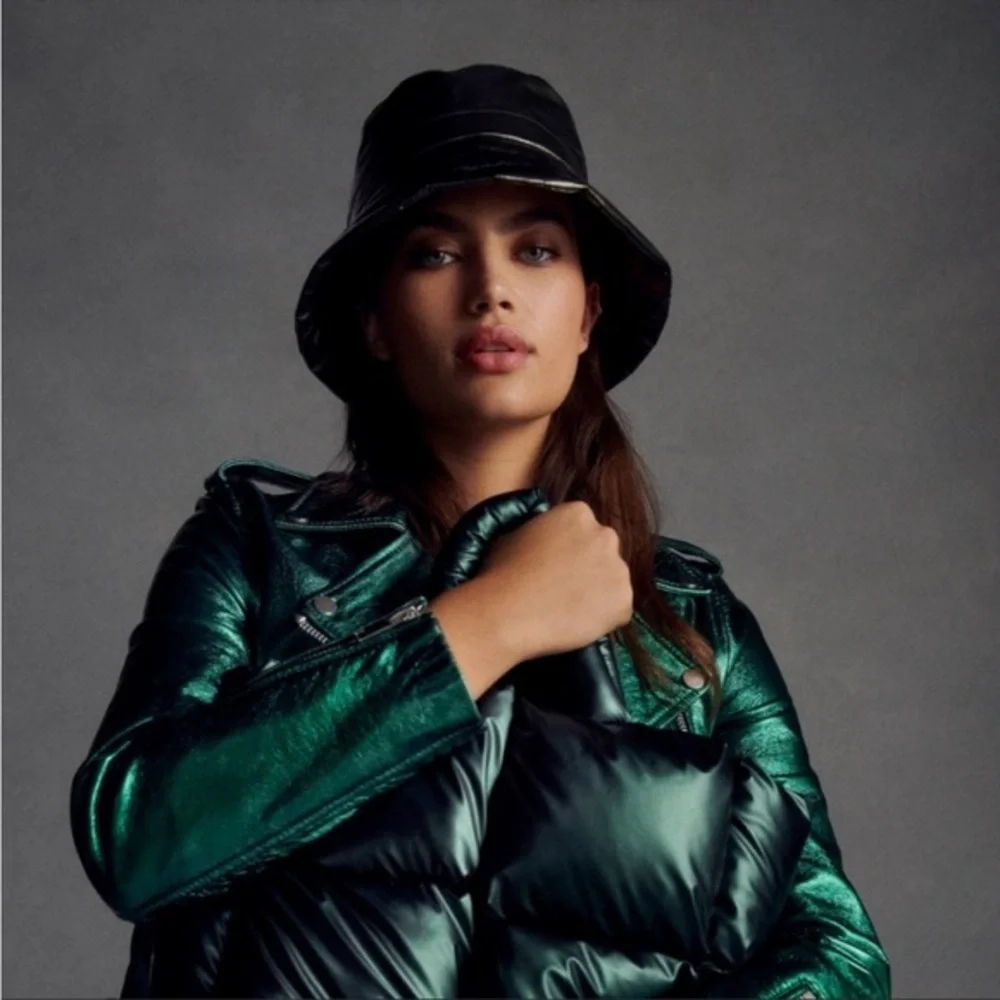 New🌟Anthropologie-Puffer Bucket Hat-Black